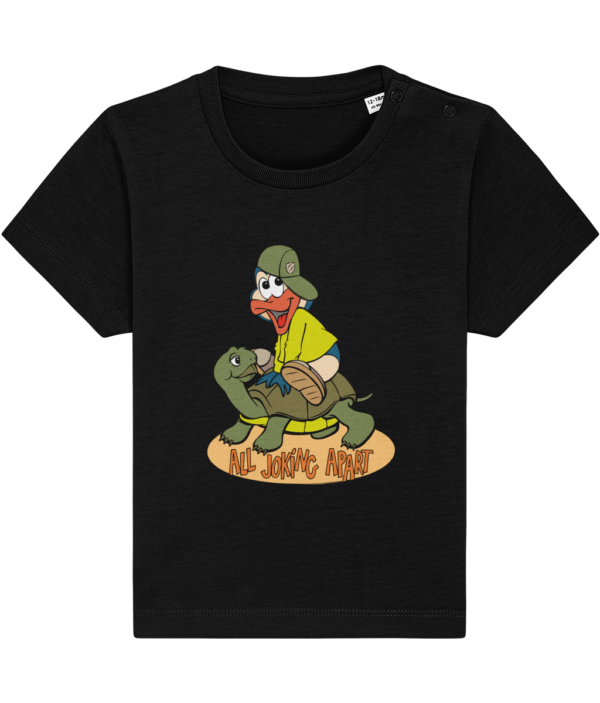 BABY-JOKING-THS-BLACK-1.png Bampsie Baby T-shirt All joking Apart