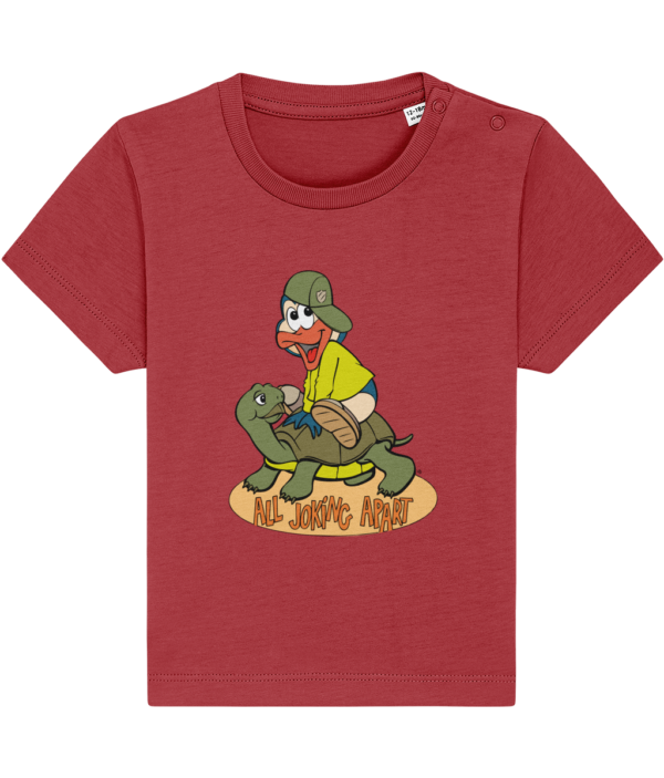 BABY-JOKING-TSH-RED-1.png Bampsie Baby T-shirt All joking Apart