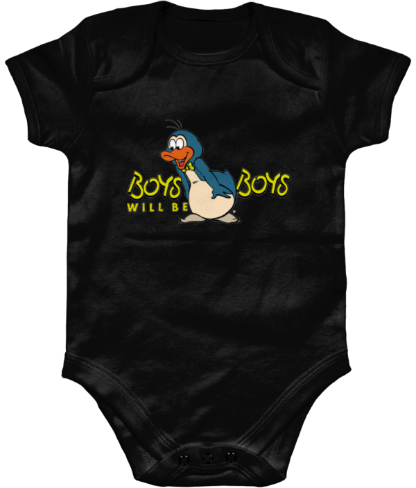 boys-wil-be-boys-black-body-2.png Bampsie Baby Romper Boys will be Boys