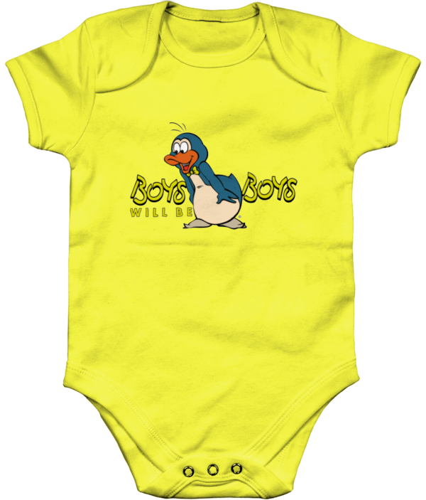 boys-will-be-boys-pale-yellow-body-1.png Bampsie Baby Romper Boys will be Boys