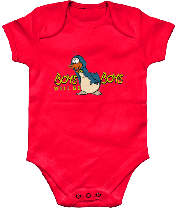 boys-will-be-boys-red-body-2.png Bampsie Baby Romper Boys will be Boys