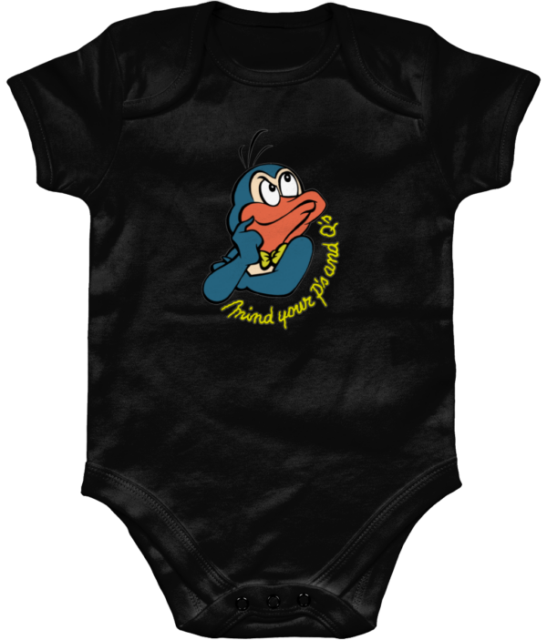 Bampsie  Baby Romper your p's and q's