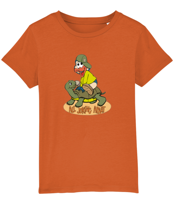 mini-joking-tsh-bright-orange-1.png Bampsie Kids T-shirt All joking Apart